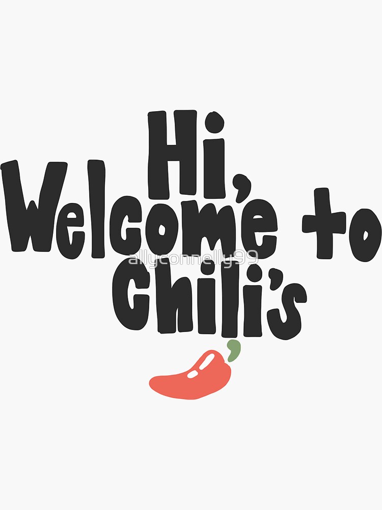 to Chili’s Vine Print" Sticker for Sale by allyconnelly99