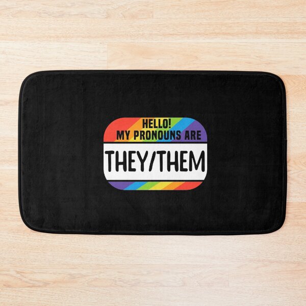 Item preview, Pronouns Name Tag They Them LGBTQIA Pride They/Them LGBT designed and sold by QueenOfPrint.