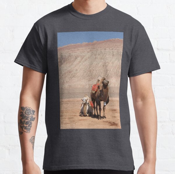 Camels at tourist spot at Flaming Mountain Classic T-Shirt