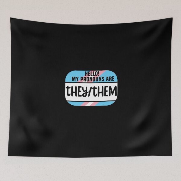 Item preview, Pronouns Name Tag They Them Transgender They/Them LGBT designed and sold by QueenOfPrint.