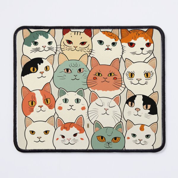 Artikelvorschau, Ukiyo-E Alle Katzengesichter entworfen und verkauft von JCatDesign.