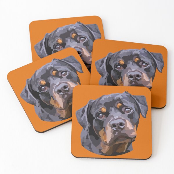 Item preview, Rottweiler Hand Drawn Digital Art Portrait  designed and sold by Lartheviking.