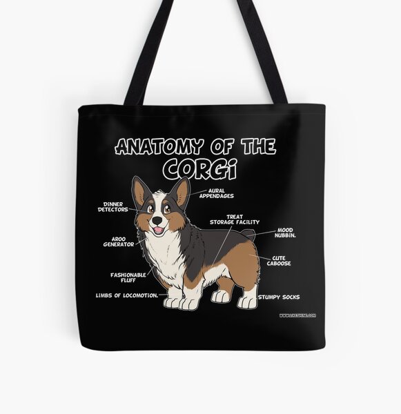CUTE! WELSH CORGI LIGHTWEIGHT PLASTIC TOTE BAG 