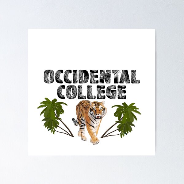Item preview, Occidental College tiger with palms designed and sold by aliciarodd.