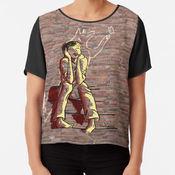 The Inner Fox is at Play Chiffon Top