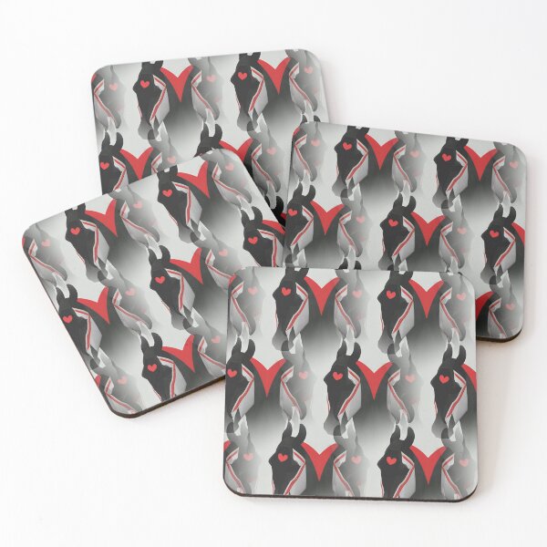 Item preview, Horses and hearts abstract  designed and sold by Coexist In Tee's .