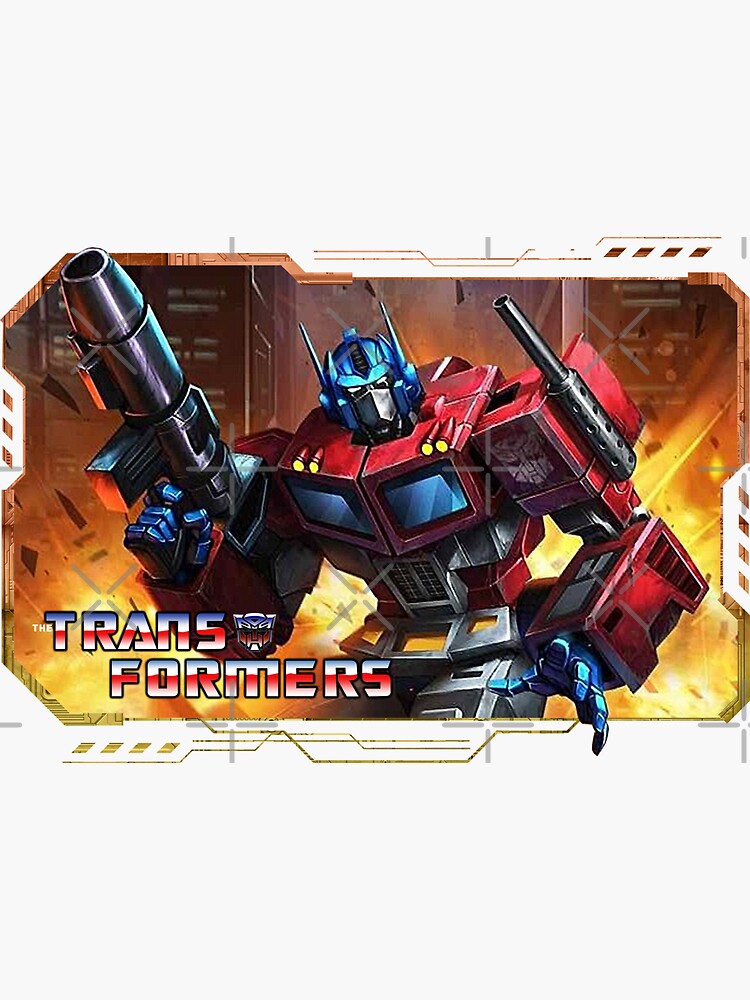 Autobot Leader Optimus Prime Sticker For Sale By Posterrifiq Redbubble 0518