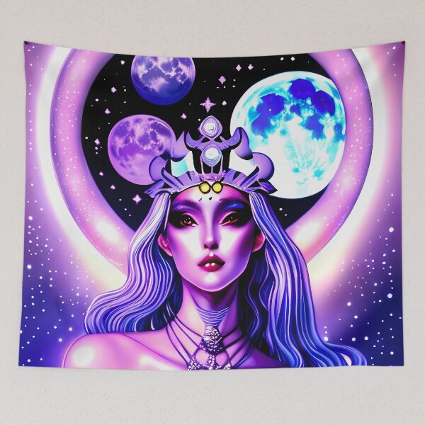 Item preview, Triple moon goddess designed and sold by BigBrainArtwork.