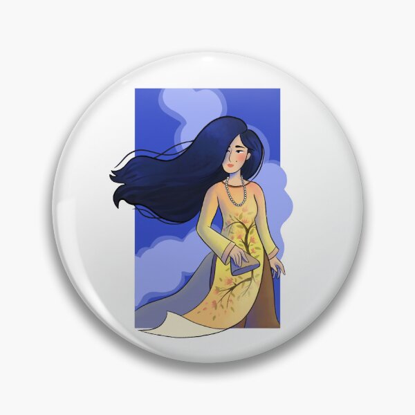 Item preview, Saigon Girl in Ao Dai designed and sold by tramdoodles.