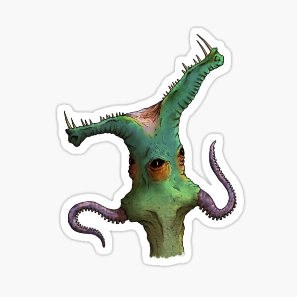 Four-eyed Grabber Sticker