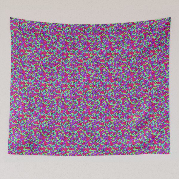 Item preview, Fractals in Purple, Pink, and Yellow, on a blue and green background  designed and sold by James-Landon.