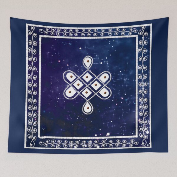 Item preview,  Dot kolam/muggu/sikku kolam - Space tile designed and sold by ShreecreatE.