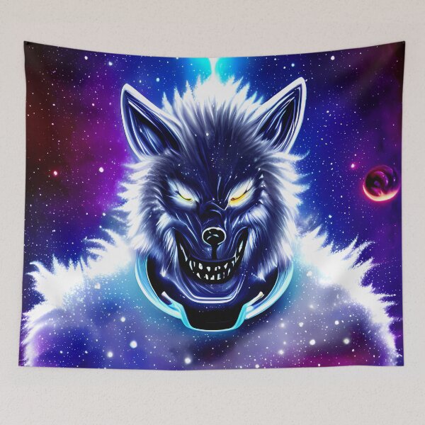 Item preview, Galaxy werewolf designed and sold by BigBrainArtwork.