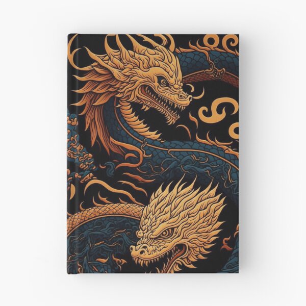 Item preview, Dragón dorado - Arte japonés estilo Ukiyo-e designed and sold by Sabot119.