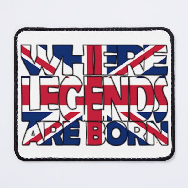 Item preview, United Kingdom Flag - Where Legends Are Born - Soca Mode designed and sold by Soca-Mode.