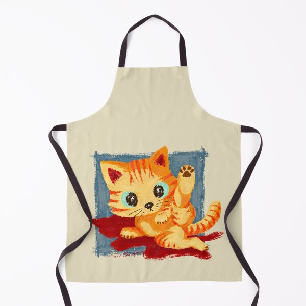 Item preview, Striped cat with one leg up designed and sold by Toru Sanogawa.