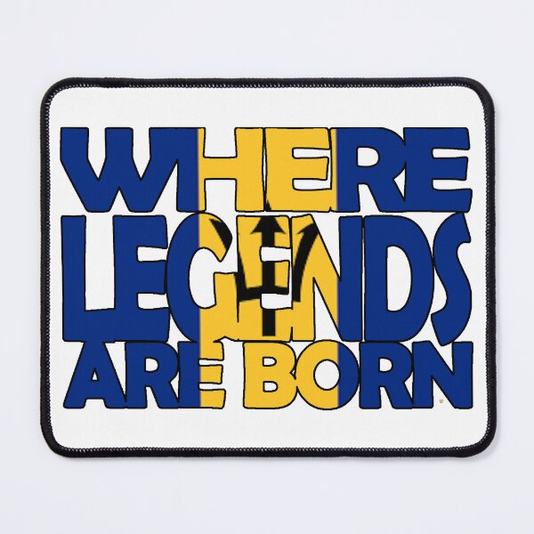 Item preview, Flag of Barbados - Where Legends Are Born - Soca Mode designed and sold by Soca-Mode.