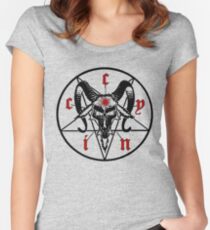cynic occult WHITE Women's Fitted Scoop T-Shirt