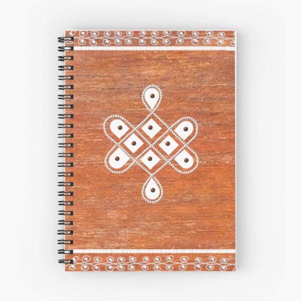 Item preview,  Dot kolam/muggu/sikku kolam - Wood texture tile designed and sold by ShreecreatE.
