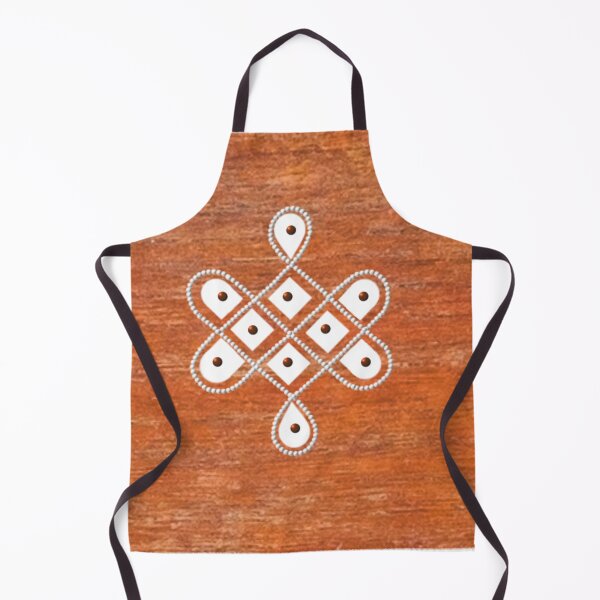 Item preview,  Dot kolam/muggu/sikku kolam - Wood texture tile designed and sold by ShreecreatE.
