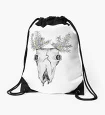 Skull & Ferns Drawstring Bag