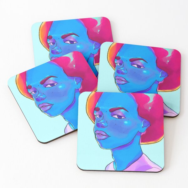 Aperçu de l'œuvre Tableau Fille Bleue créée et vendue par spectart-shop.