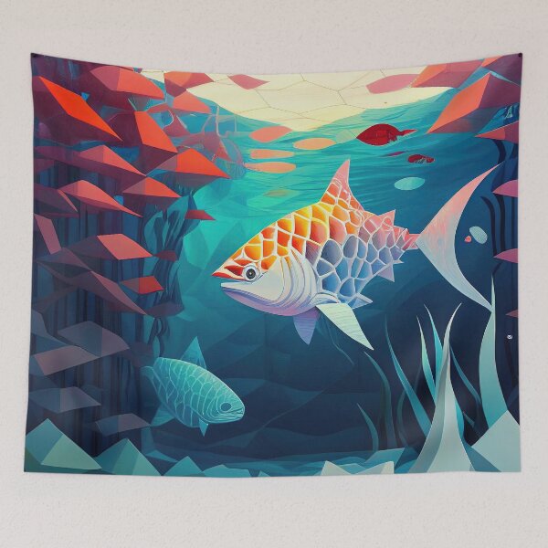 Item preview, Polygonal Ocean designed and sold by Colourpixels.