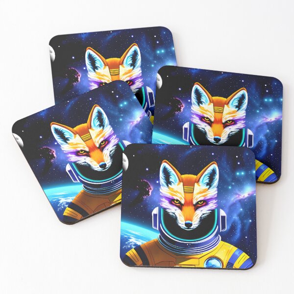 Item preview, Space fox designed and sold by BigBrainArtwork.