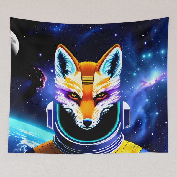 Item preview, Space fox designed and sold by BigBrainArtwork.