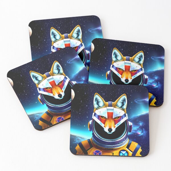 Item preview, Space fox designed and sold by BigBrainArtwork.