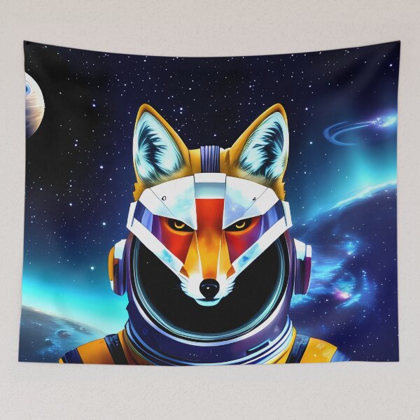 Item preview, Space fox designed and sold by BigBrainArtwork.
