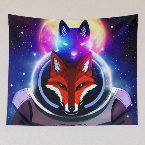 Item preview, Space foxes designed and sold by BigBrainArtwork.