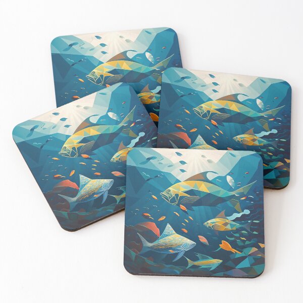 Item preview, Polygonal Ocean Paradise designed and sold by Colourpixels.