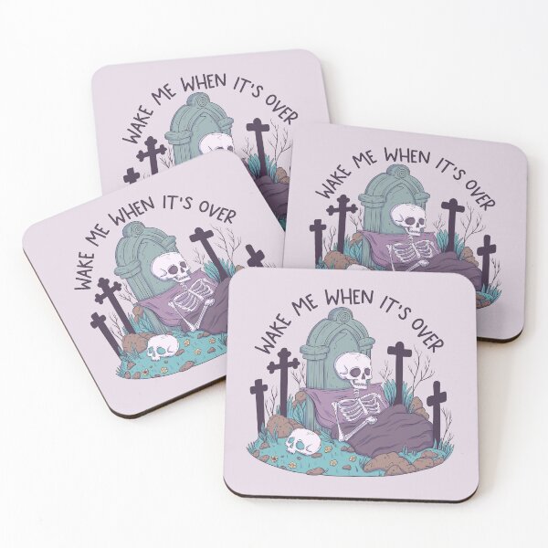 Item preview, Wake me when it’s over - skeleton designed and sold by Jess.a.creates.