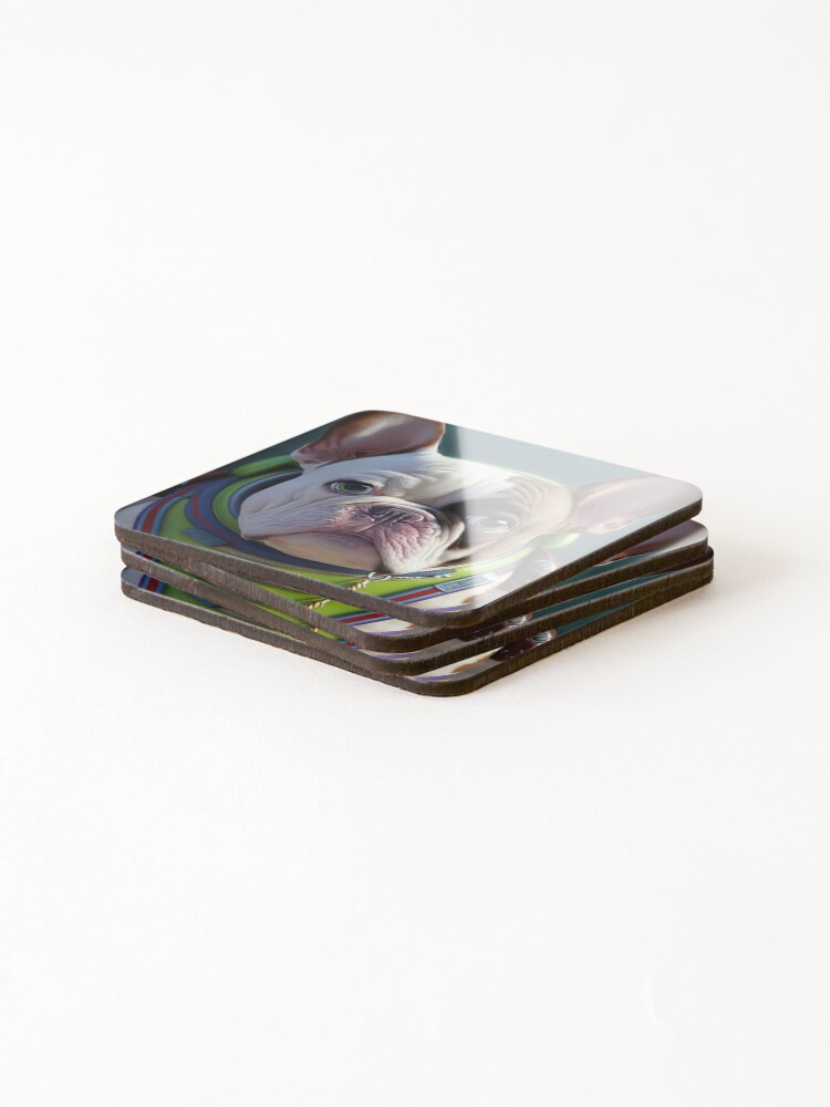 Thumbnail 4 of 5, Coasters (Set of 4), Fuzz  designed and sold by BigSplashDesign.