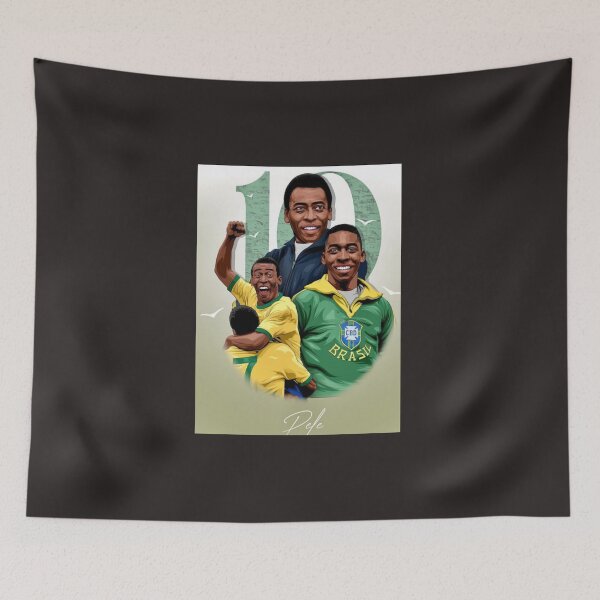 Item preview,  Hale Pele World Cup Football Legend Brazil Art - Pele Soccer  designed and sold by sagestar.
