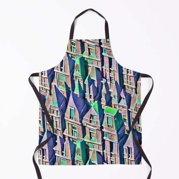 Item preview, Pretty Green Rooftop Prussian Houses - Seamless Pattern designed and sold by Chubuter.