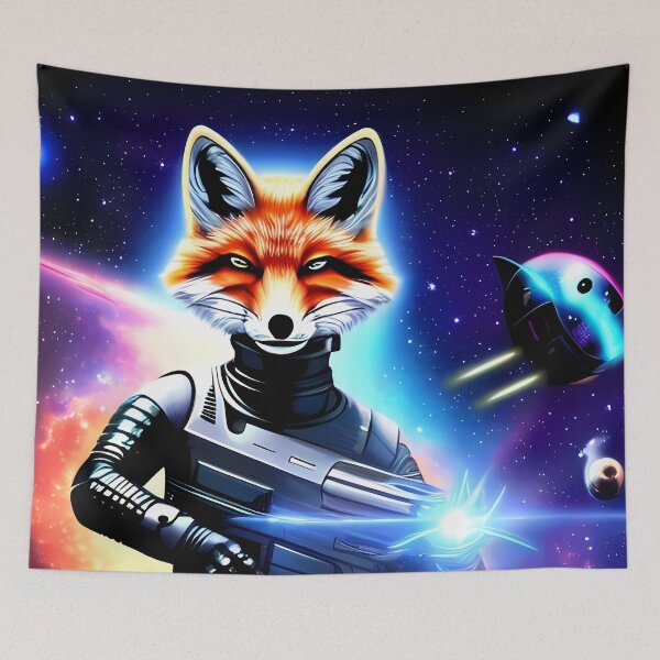 Item preview, Lone Survivor fox designed and sold by BigBrainArtwork.