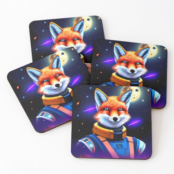 Item preview, Fox astronaut designed and sold by BigBrainArtwork.
