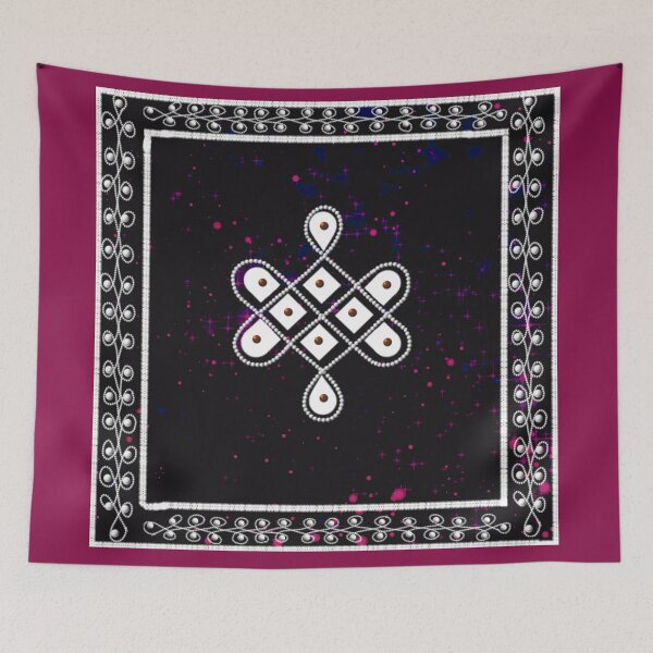 Item preview, Dot kolam/muggu/sikku kolam - Space tile designed and sold by ShreecreatE.