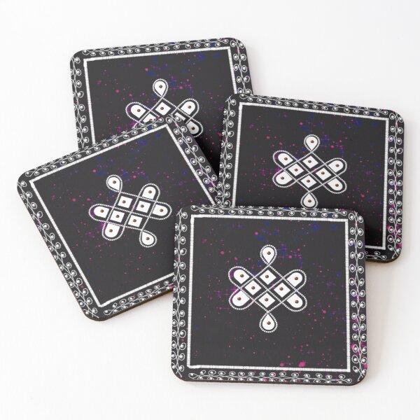 Item preview, Dot kolam/muggu/sikku kolam - Space tile designed and sold by ShreecreatE.