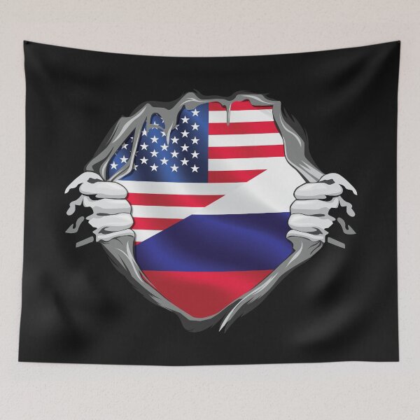 Item preview, Russian American Roots Flag designed and sold by RahallusNtx.