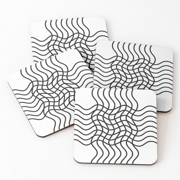 Item preview, GRID SQUIGGLE  ON WHITE  designed and sold by EllieMonroe.