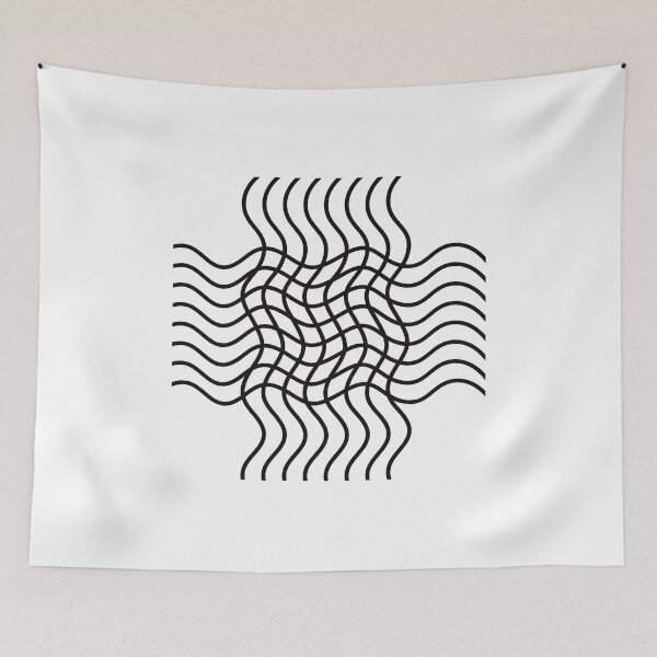 Item preview, GRID SQUIGGLE  ON WHITE  designed and sold by EllieMonroe.