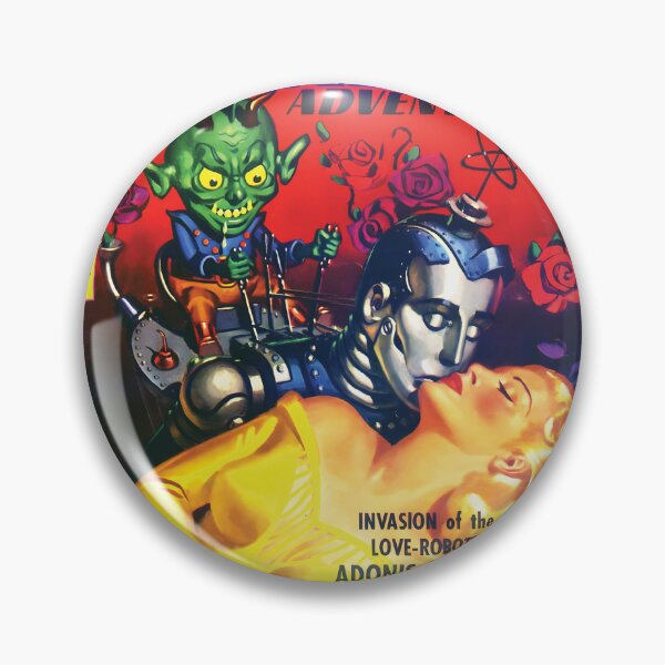 Item preview, Amazing Adventures Vol.04 1950's Science Fiction Comic Cover Invasion of the Love Robots designed and sold by AllTheFaeThings.