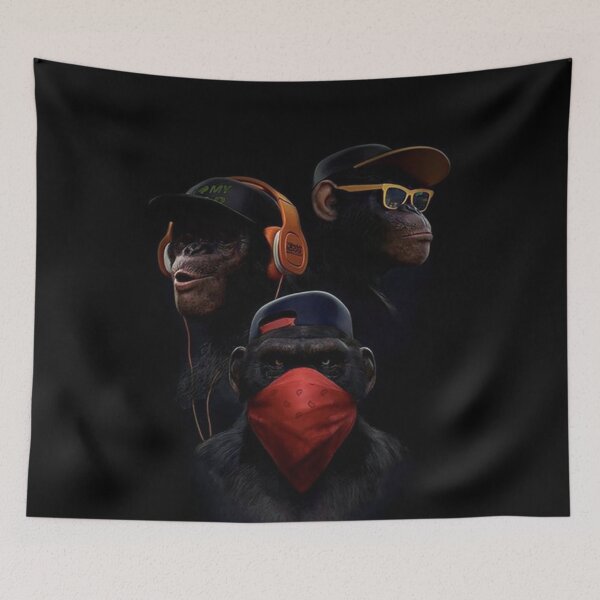 Item preview, 3 monkey designed and sold by RA7Store.