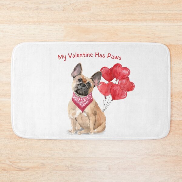 Item preview, My Valentine Has Paws - French Bulldog Valentine designed and sold by beastieboutique.