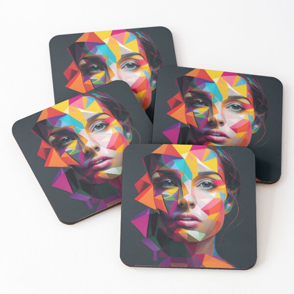 Item preview, Geometric Portrait designed and sold by Colourpixels.