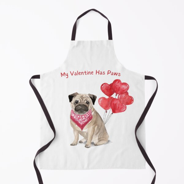 Item preview, My Valentine Has Paws - Pug Valentine designed and sold by beastieboutique.