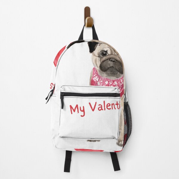 Item preview, My Valentine Has Paws - Pug Valentine designed and sold by beastieboutique.